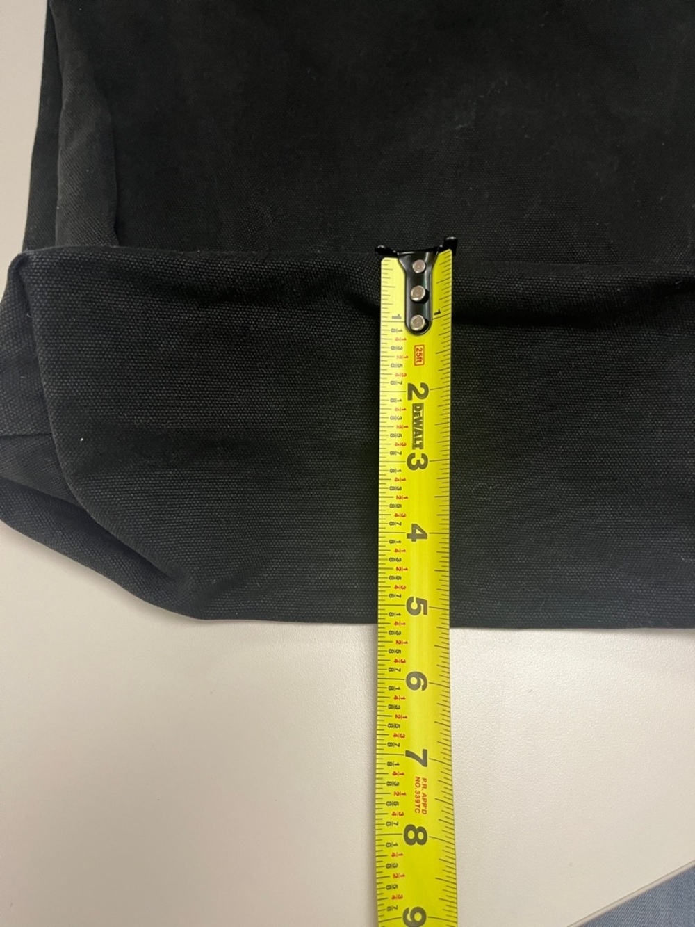 BAGGU Black Canvas Cotton Tote with Adjustable & handles- Strap - Picture 4 of 11